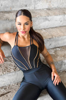 Macacão Fitness Luxury Preto